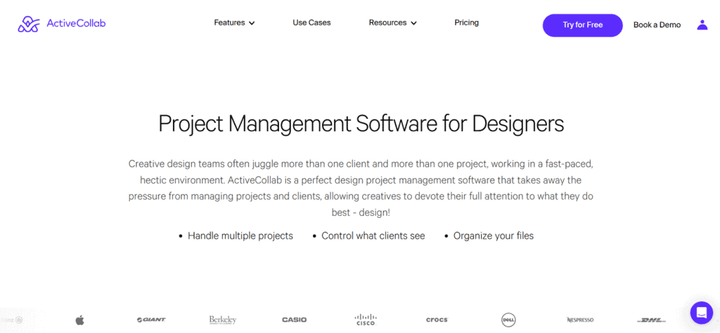 ActiveCollab creative agency project management software