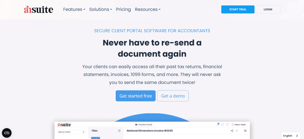 Ahsuite accounting project management software
