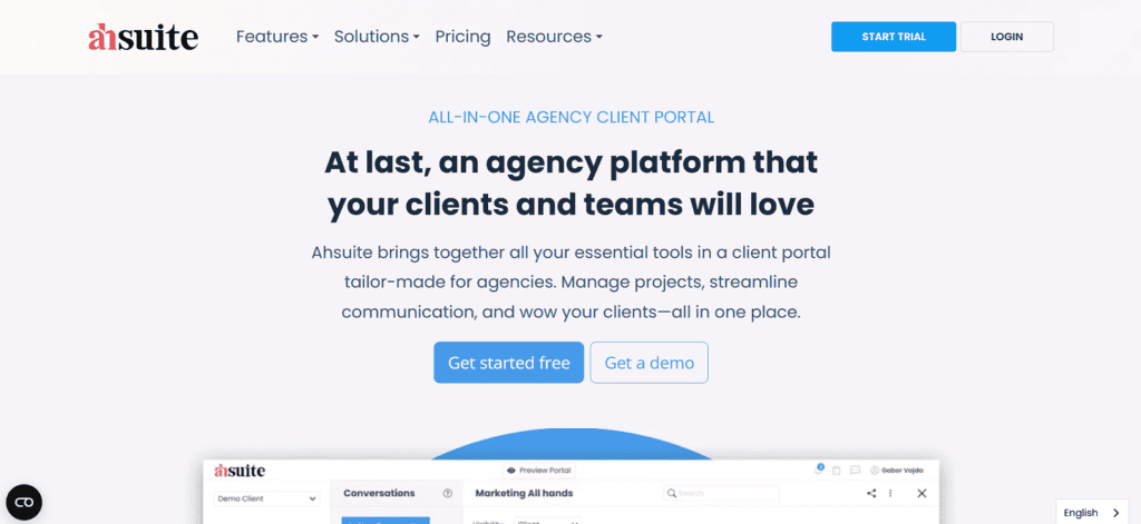 Ahsuite creative agency project management software