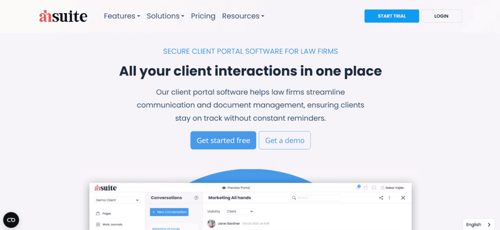 Ahsuite legal project management software