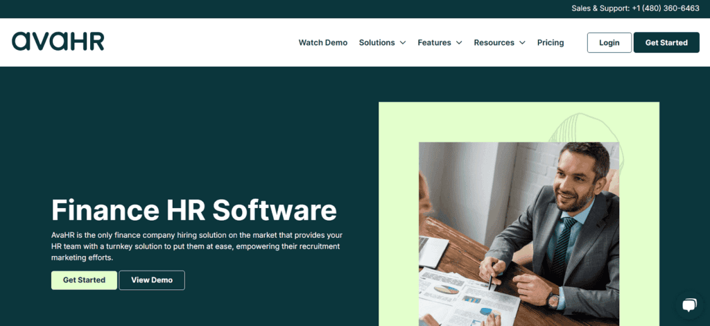 AvaHR applicant tracking financial sector