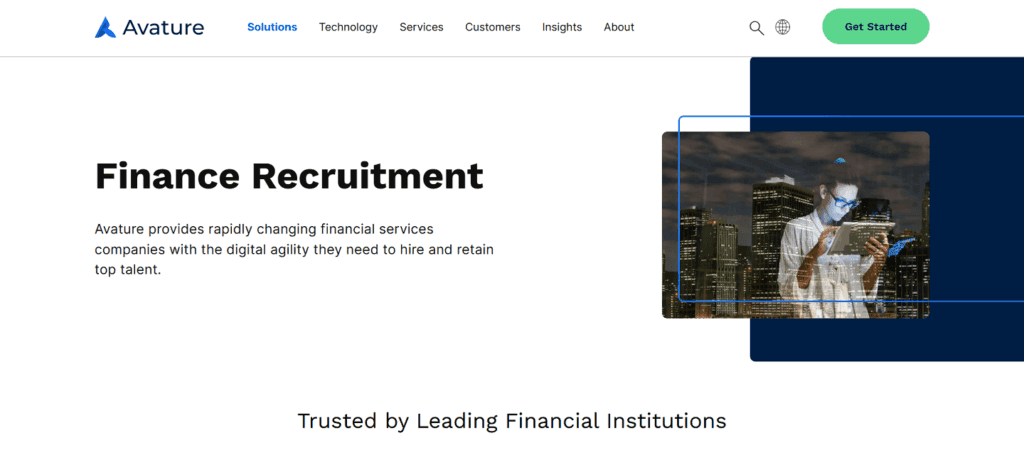 Avature applicant tracking financial sector