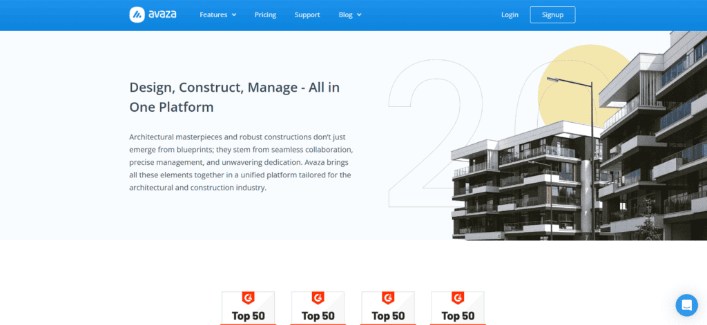 Avaza construction project management software