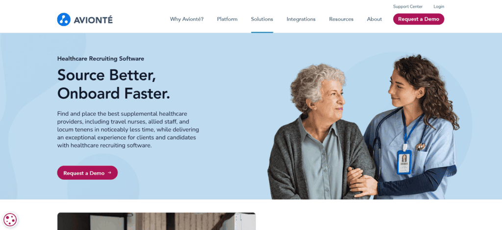 Avionte applicant tracking healthcare