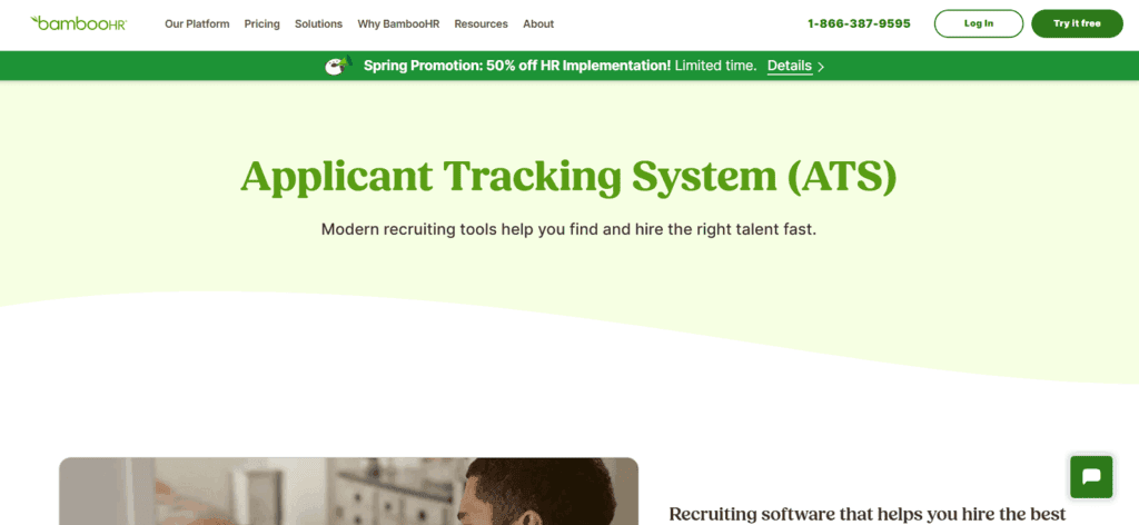 Bamboo HR applicant tracking