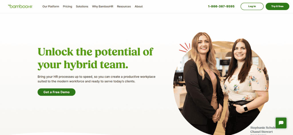 Bamboo HR applicant tracking financial sector