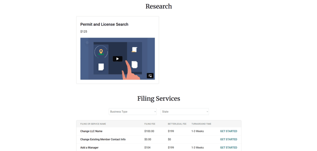 Better Legal business license