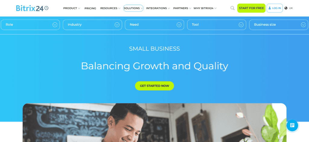Bitrix24 small business project management software
