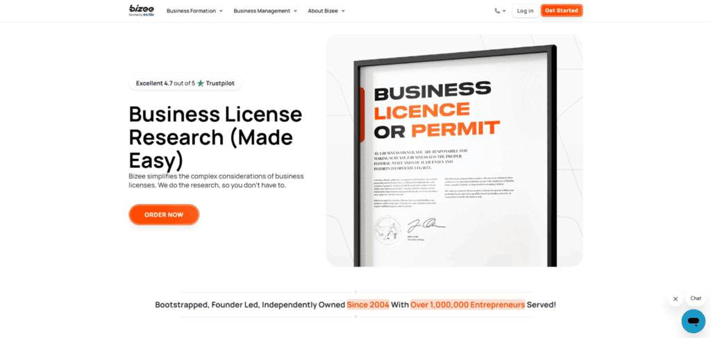 Bizee business license