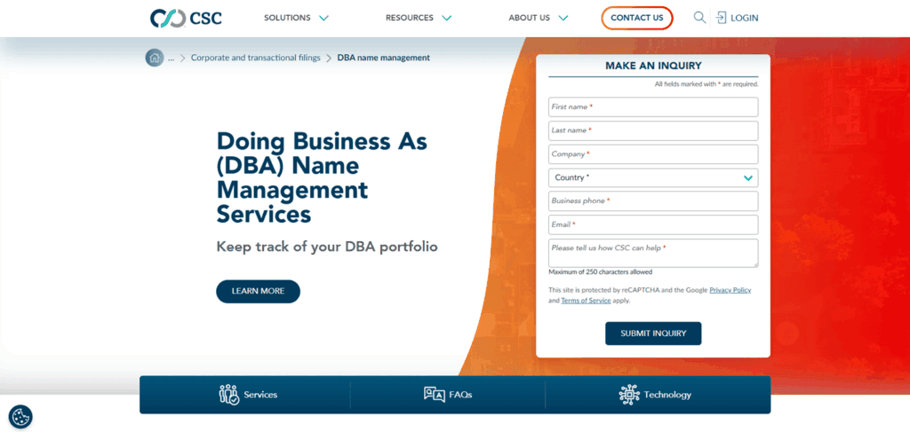 CSC Global File DBA
