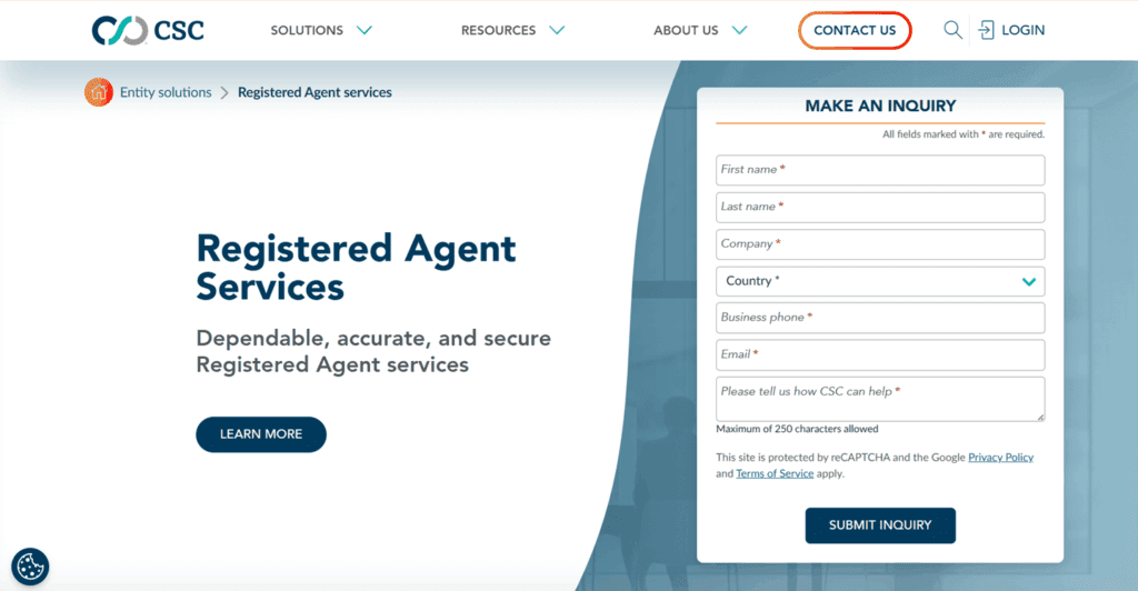 CSC Global Registered Agent
