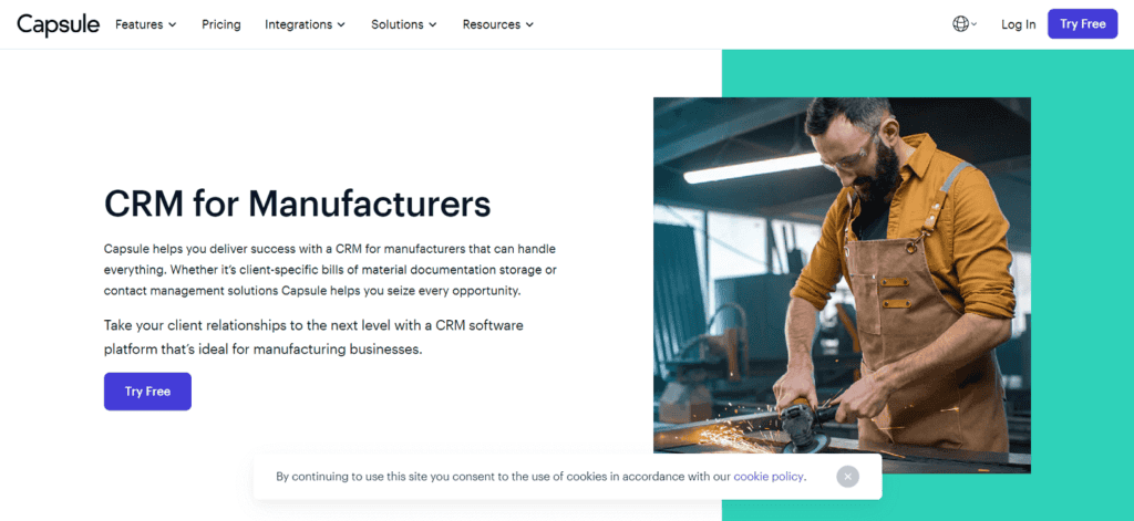 Capsule manufacturing CRM