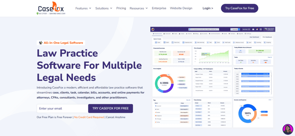 Casefox legal project management software