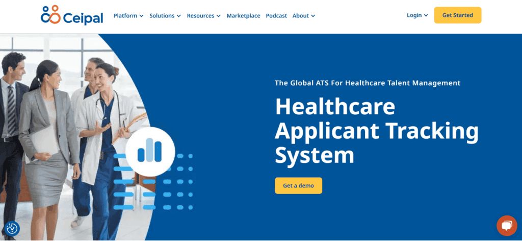 Ceipal applicant tracking healthcare