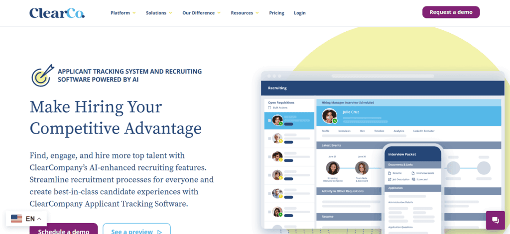 ClearCompany applicant tracking