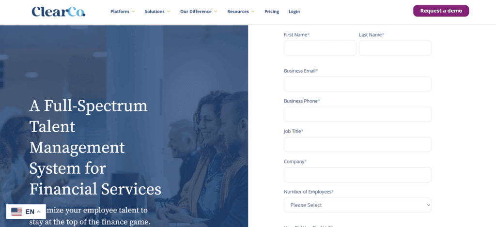 ClearCompany applicant tracking financial sector