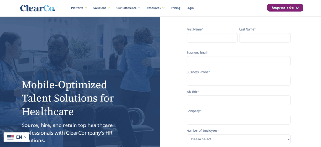 ClearCompany applicant tracking healthcare
