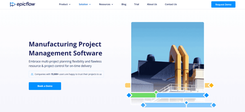 Epicflow manufacturing project management software