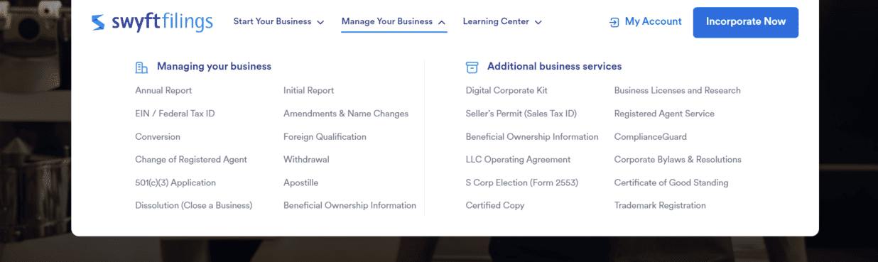 Swyft Filings Features