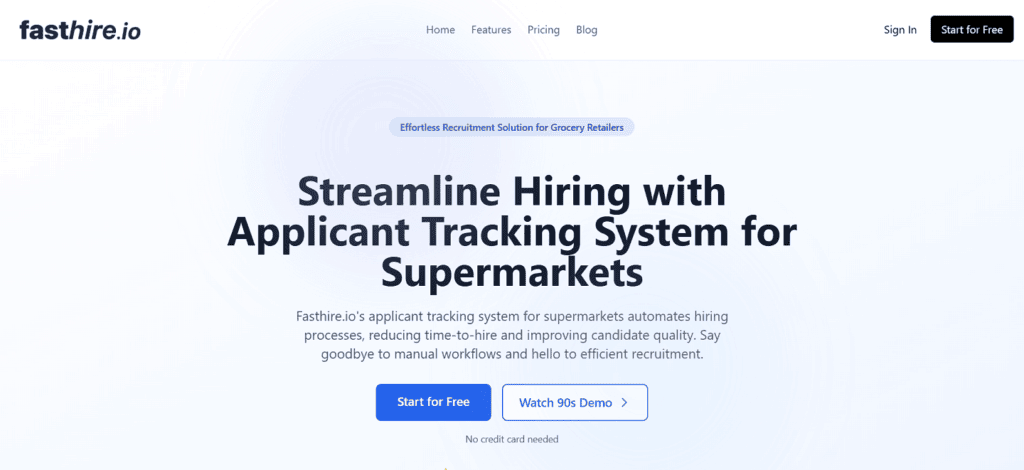 Fasthire applicant tracking supermarkets