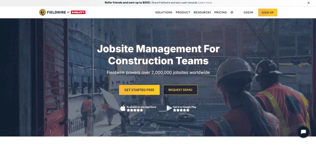 Fieldwire construction project management software