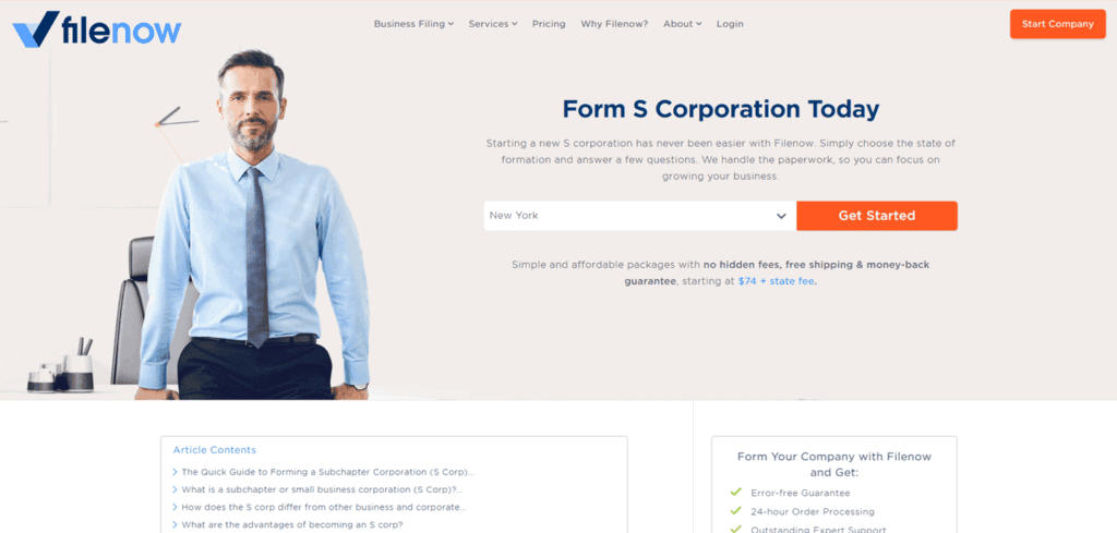 Filenow S Corp