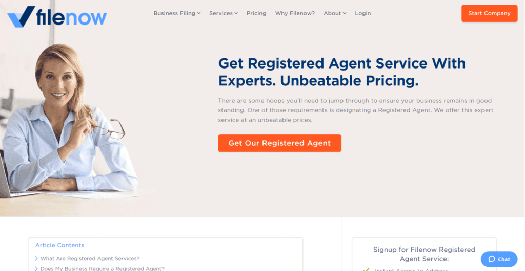 Filenow registered agent