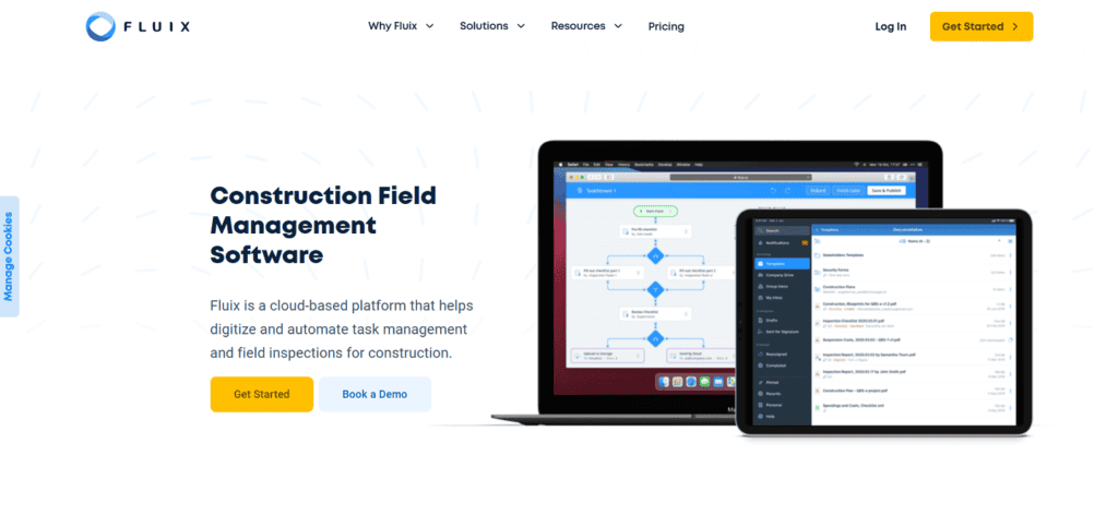 Fluix construction project management software