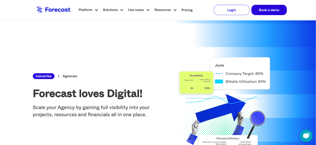 Forecast creative agency project management software