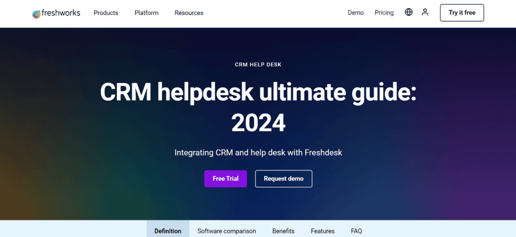Freshsales customer service CRM