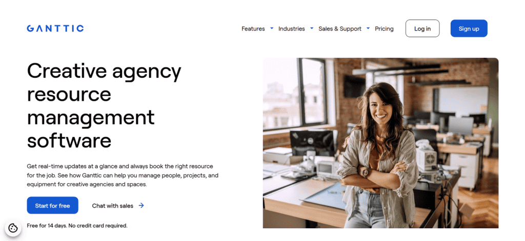 Ganttic creative agency project management software