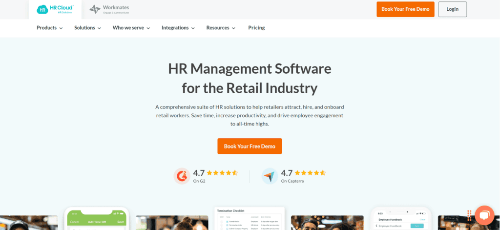 HR Cloud applicant tracking supermarkets