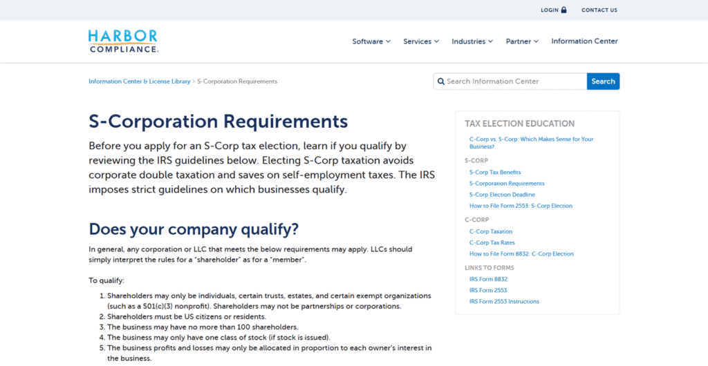 Harbor Compliance S Corp