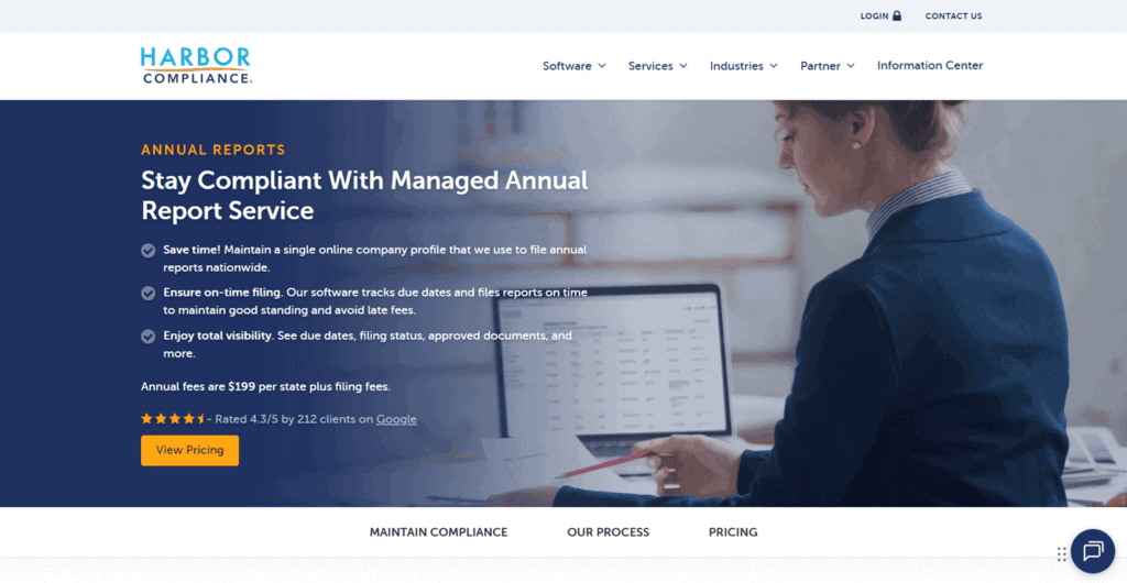 Harbor Compliance annual report