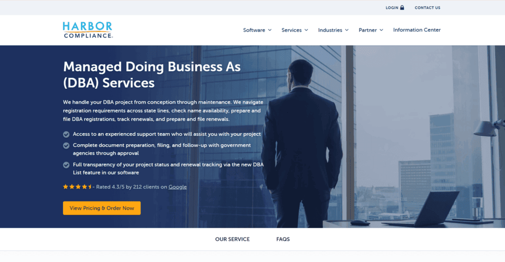 Harbor Compliance file DBA