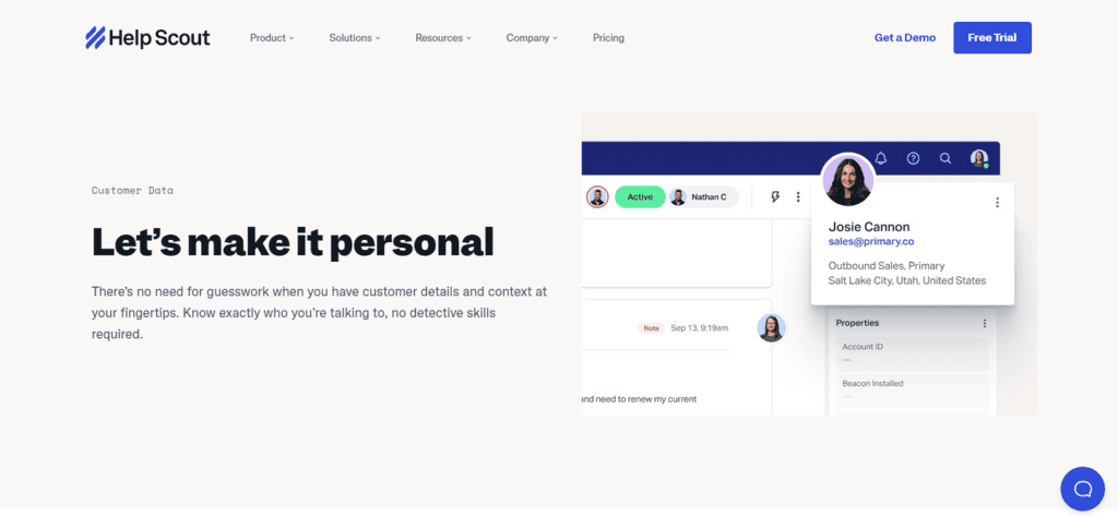 Help Scout customer service CRM