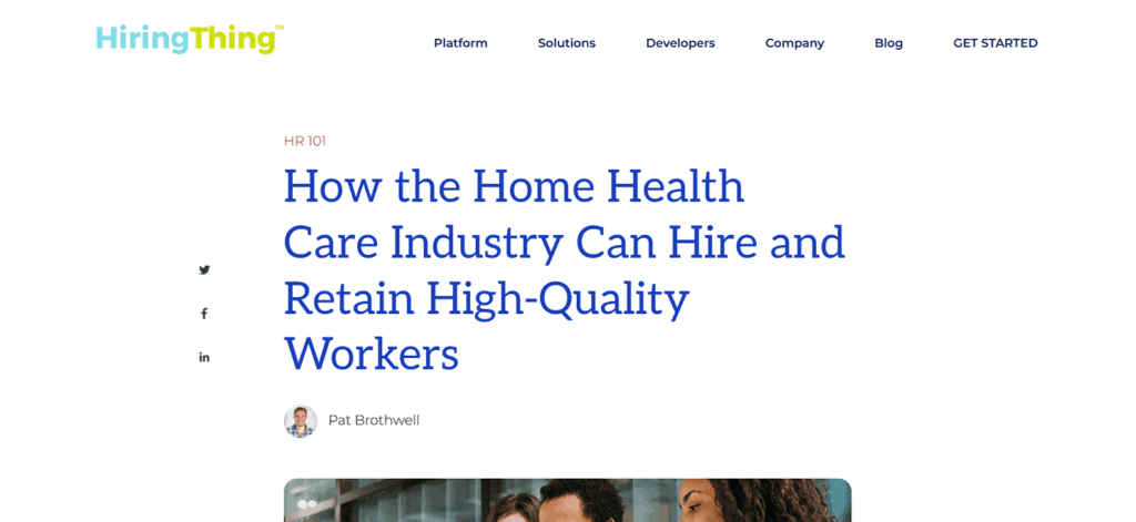 HiringThing applicant tracking healthcare