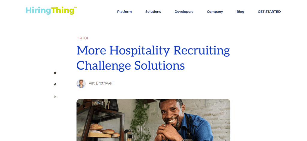 HiringThing applicant tracking restaurants