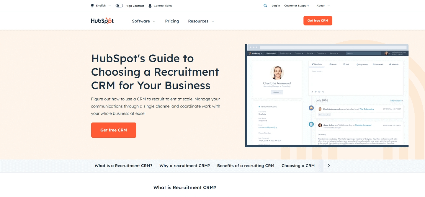 13 Best CRMs For Recruiting & Recruitment Agencies Switch On Business