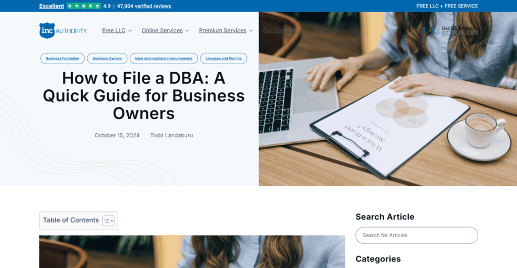 Inc Authority File DBA