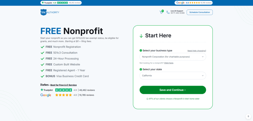 Inc Authority Non Profit