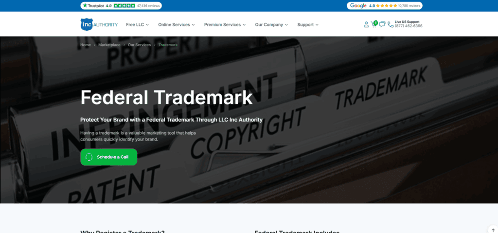 Inc Authority trademark