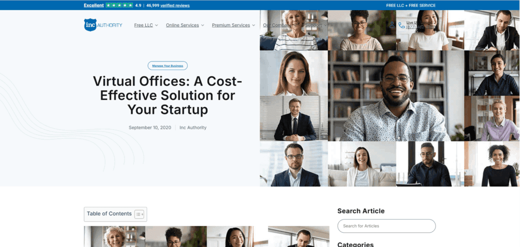 Inc Authority virtual address