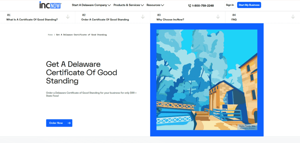 Incnow Certificate of Good Standing