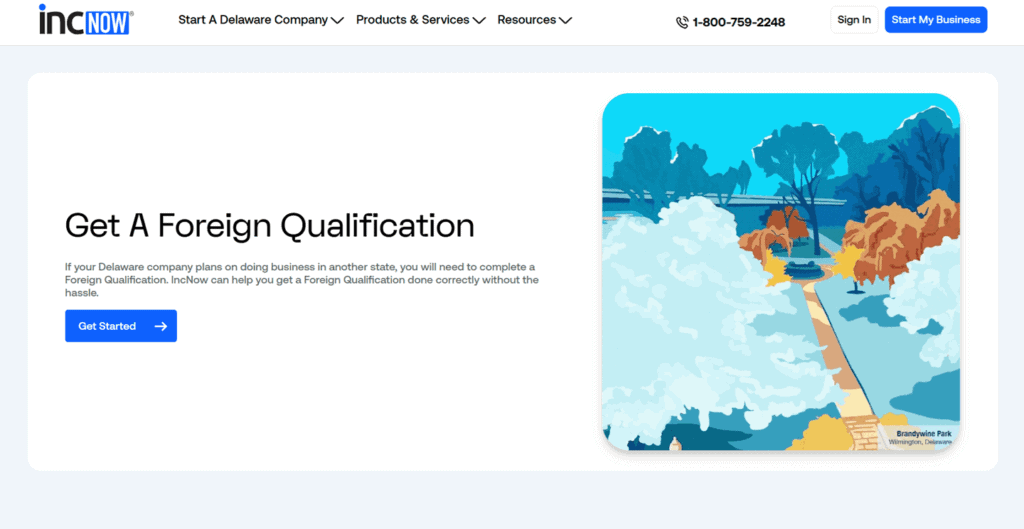 Incnow foreign qualification