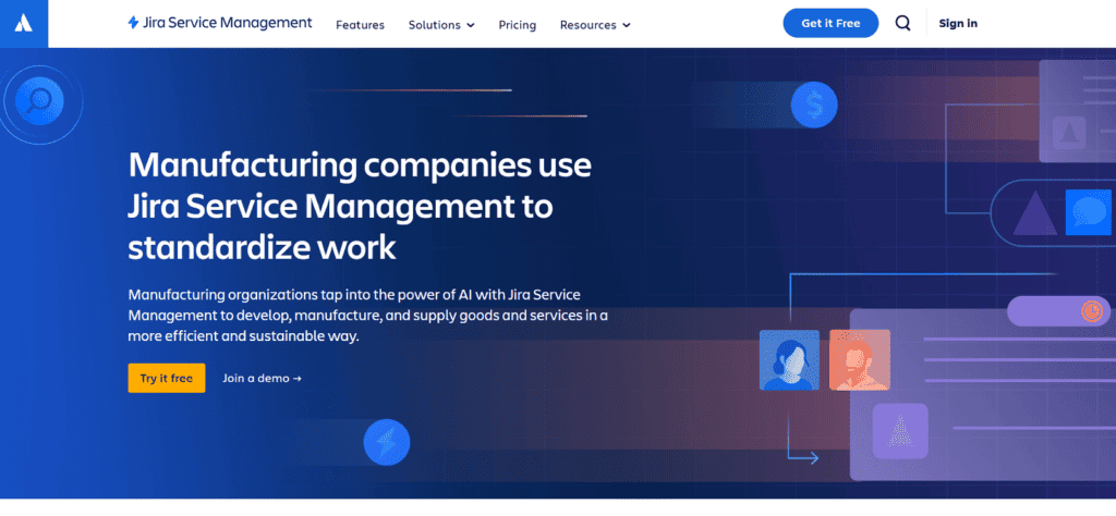 Jira manufacturing project management software