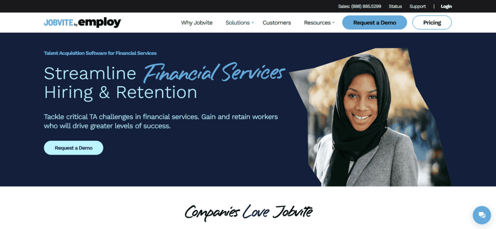 Jobvite applicant tracking financial sector