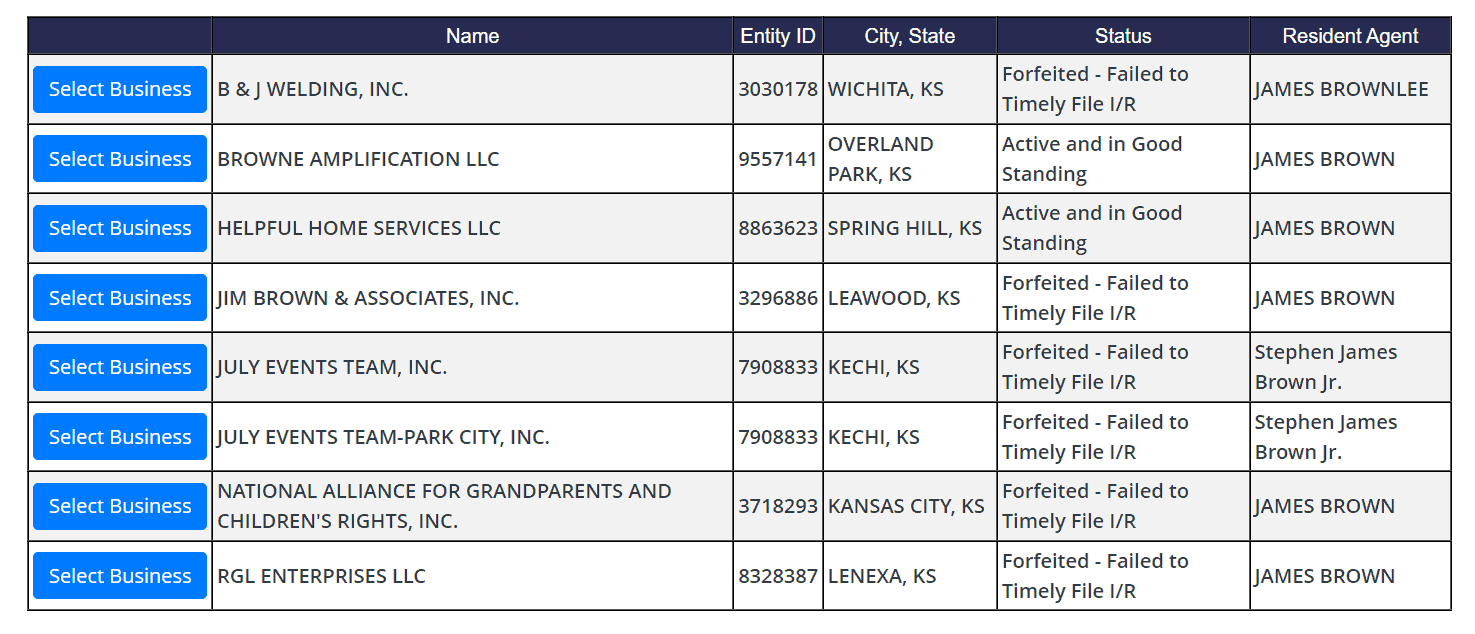 Kansas (KS) Secretary of State (SOS) LLC & Business Search