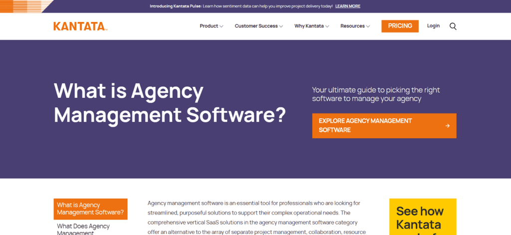 Kantata creative agency project management software