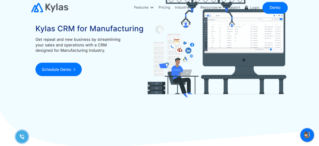 Kylas manufacturing CRM